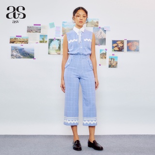 [ASV EXCLUSIVE 2/22] Glenna Culotte Pants กางเกงผู้หญิง ขายาว ทรงคูลอต ชายแต่งปีเก้ ผ้าลายตาราง