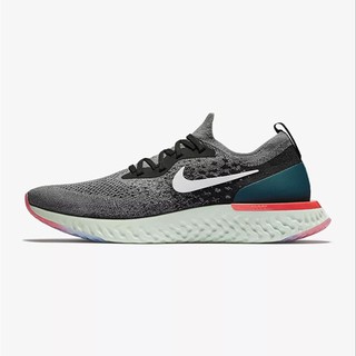 Original โฟม Nik Epic React Flyknit ทอรองเท้าวิ่งผู้ชายและผู้หญิงสีรุ้งดำและสีขาวล้วน 2019