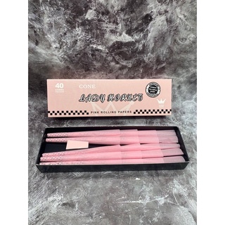 กระดาษโรล เลดี้ ไม่ฟอกสี ขนาดคิงไซต์ 110 มม. แพ้คละ 40 โคน HORNET LADY CONES NATURAL UNREFINED PAPERS KINGSIZE 110MM. 40