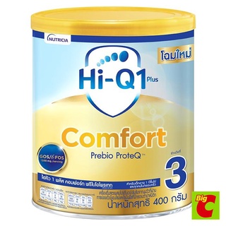 Hi-Q ไฮคิว 1 พลัส คอมฟอร์ท พรีไบโอโพรเทค สูตร 3 เครื่องดื่มสูตรผสมโปรตีนเวย์เข้มข้น ขนาด 400 ก.Hi-Q Hi-Q 1 Plus Comfort