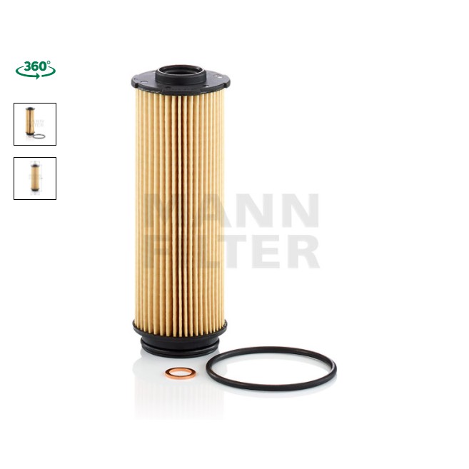 ไส้กรองน้ำมันเครื่อง  BMW 530d (G30,G31,F90) B57 16- HU6022Z  MANN 11428583898 OX1146D กรองน้ำมันเคร