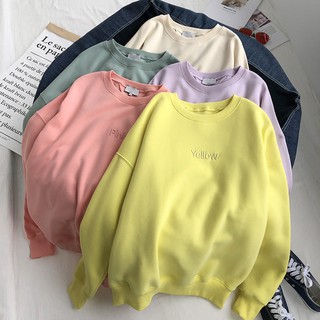 แหล่งขายและราคา[ครบสี พร้อมส่ง]Seoul.Fluffy เสื้อกันหนาว ผ้าสำลีหนานุ่ม ปักตัวอักษร มินิมอล สไตล์เกาหลีอาจถูกใจคุณ