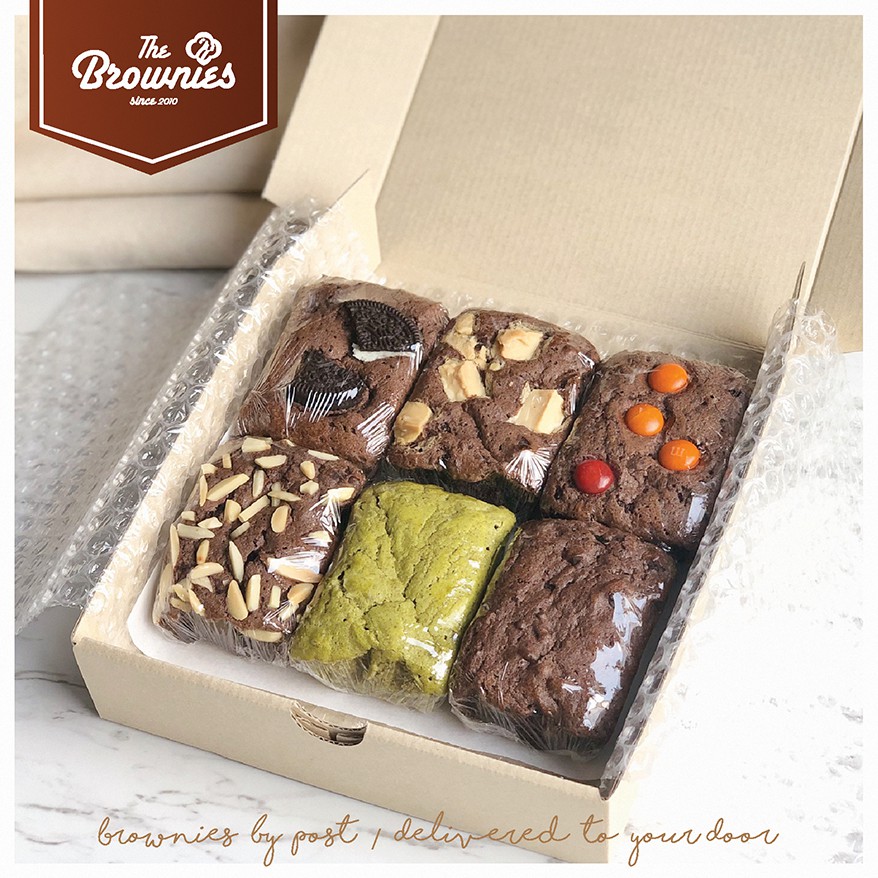 Brownies Box Set 6 ชิ้น (1 กล่องบรรจุ บราวนี่ทั้งหมด 6 ชิ้น (สามารถระบุหน้าได้ใน Note))***