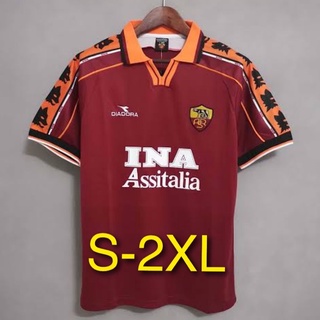 เสื้อฟุตบอลย้อนยุค โรม่า Roma ปี 1998/99 เกรด AAA โรมา