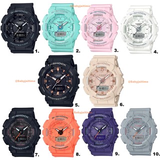 ประกันศูนย์ G-Shock mini นาฬิกาข้อมือผู้หญิง นับก้าว/นับรอบ ออกกำลังกาย รุ่น GMA-S130 GMA-S130VC GMA-S130VC-4A  สีส้ม