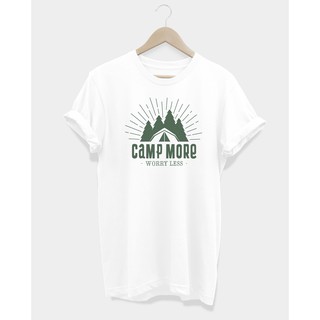 เสื้อยืด Camping Camp More Worry Less