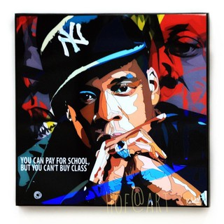 Jay Z #4 เจย์ซี Rapper แร็ปเปอร์ Hip hop ฮิปฮอป นักร้อง รูปภาพ​ติด​ผนัง​ pop art กรอบรูป คำคม แต่งบ้าน ของขวัญ ของสะสม