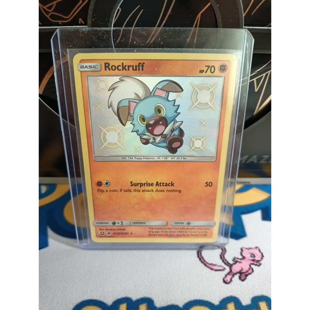 Pokemon Card "Rockruff Shiny SV23/94" ENG Hidden Fates