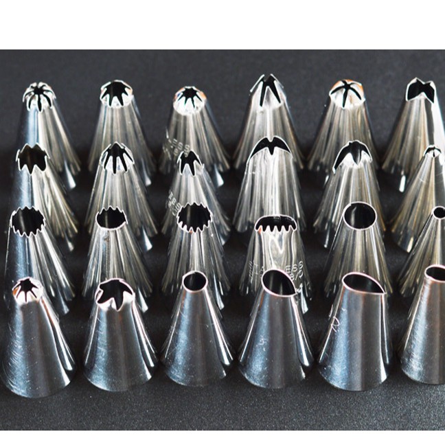 🍑BY🍑อุปกรณ์เบเกอรี่ หัวบีบเค้ก หัวบีบสแตนเลส ขนาด 1.8*3.0CM เบอร์ 1-20 - รูปที่ 7