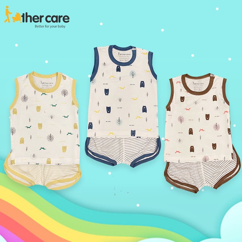 ชุดสูทสามชิ้น Fathercare - หมีขาวและหมีจิ้งจอก (ลาย - ลาย) FC789 FC792 9-12-18-24M