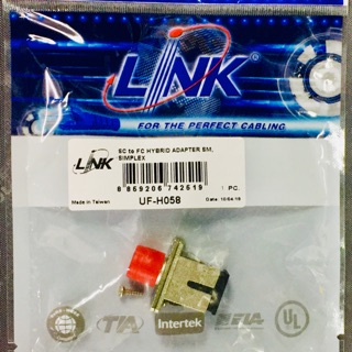 UF-H058 SC to FC Hybrid Adapter SM Simplex Link