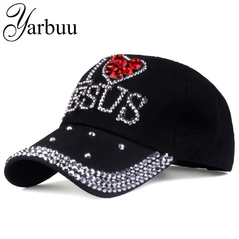 YARBUU Baseball caps 2017 fashion high quality hat For women JESUS letter adjustable cotton cap