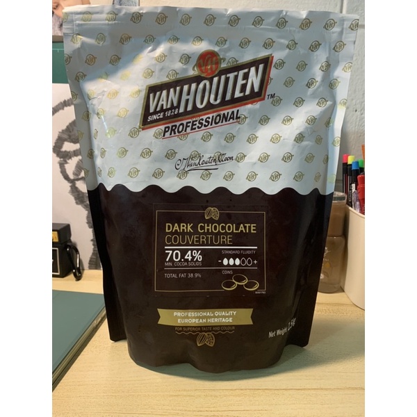 Van Houten Dark Chocolate 70.4% 1.5KG