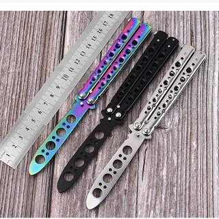 Balisong Knife มีดควง ไม่มีคม สำหรับซ้อม-ฝึกควง Butterfly Knife สินค้าพร้อมส่ง