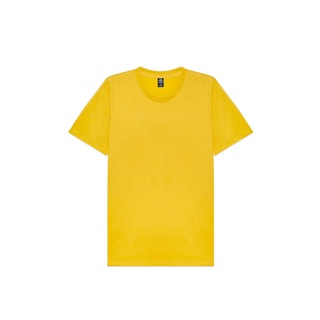 nibbana basic t-shirt เสื้อยืดคอกลม สีมัสตาส