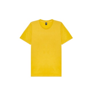 nibbana basic t-shirt เสื้อยืดคอกลม สีมัสตาส