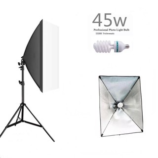 โคมไฟสตูดิโอ ซอฟบอค 50x70 รุ่นยอดนิยม Softbox Soft Box E27 Lamp Holder/Socket For Studio Continuous Lighting