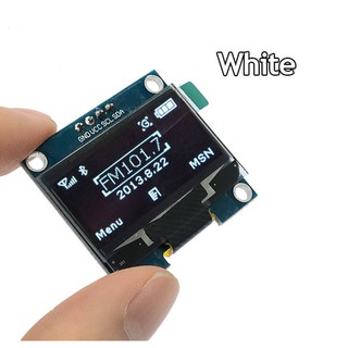 โมดูลหน้าจอสีขาว 0 . 96 นิ้ว 128x64 Oled สําหรับ Arduino 0 . 96 4 Pin