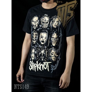 เสื้อยืดผ้าฝ้ายพรีเมี่ยม NTS 149 Slipknot ROCK เสื้อยืด เสื้อวง เสื้อดำ สกรีนลายอย่างดี ผ้าหนานุ่ม ไม่หดไม่ย้วย NTS T SH