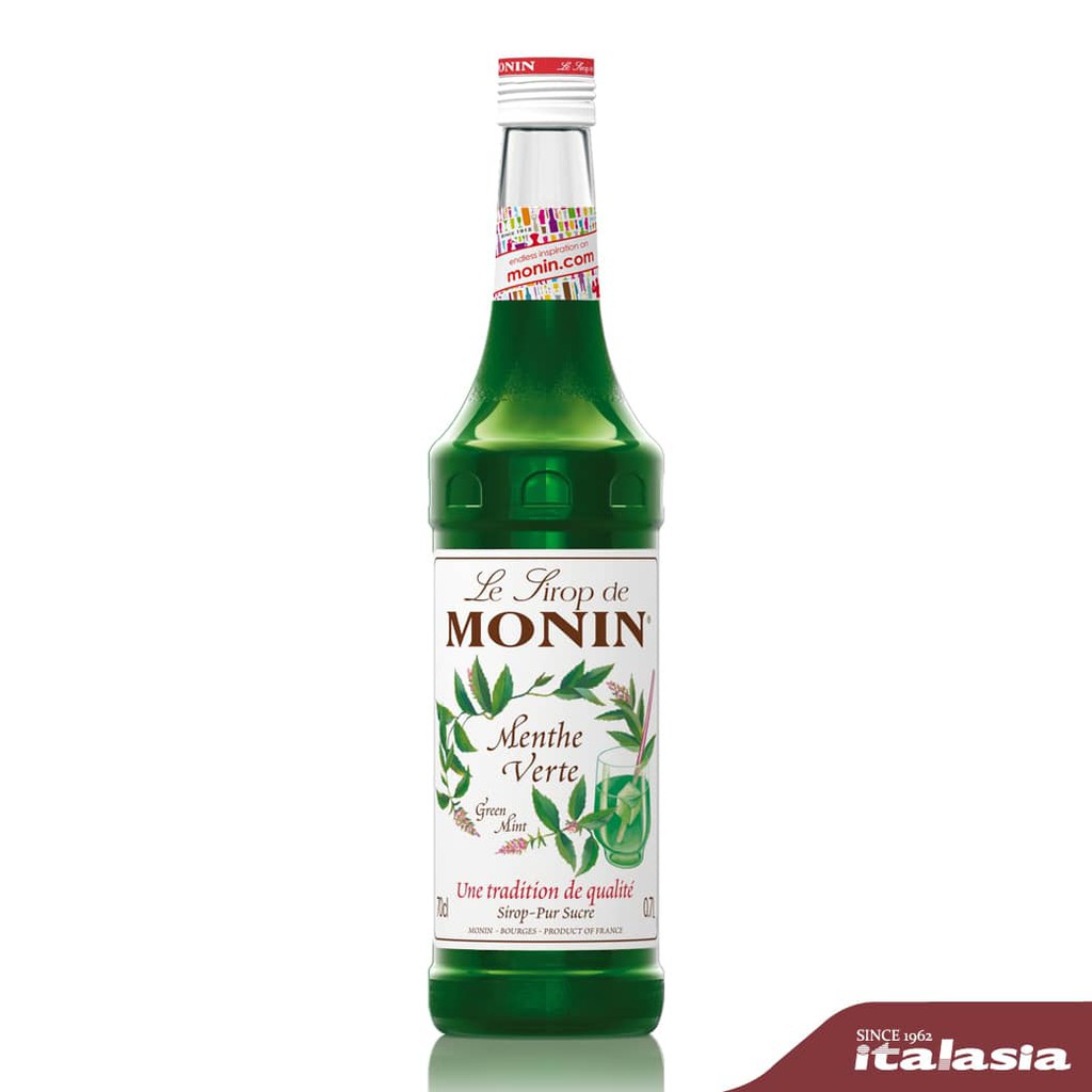 MONIN Green Mint Syrup 700 ML. | โมนิน กรีนมิ้นท์ ไซรัป 700 มล.
