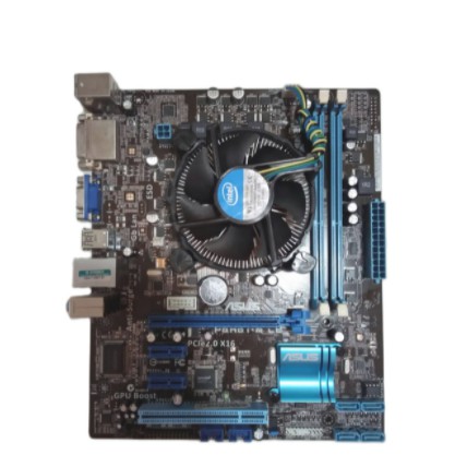 เมนบอร์ด พร้อม cpu Core i3-3220+ซิ้งพัดลม+Mainboard ASUS P8H61-M LE Socket1155 DDR3 มี VGA ออนบอร์ด มีฝาหลัง มีฝาหลัง สิ