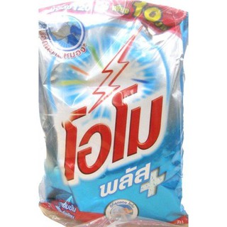 🔥HOT🔥 โอโม พลัส ผงซักฟอก 105 ก. แพ็ค 12 Omo Detergent Plus 105 g. Pack 12