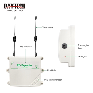 Daytech Repeater อุปกรณ์ระบบเตือนระยะไกล 1 กม. พร้อมระบบเตือนภัย 433Mhz Ta01/Ta03/Ta04 Us Plug R600-Us