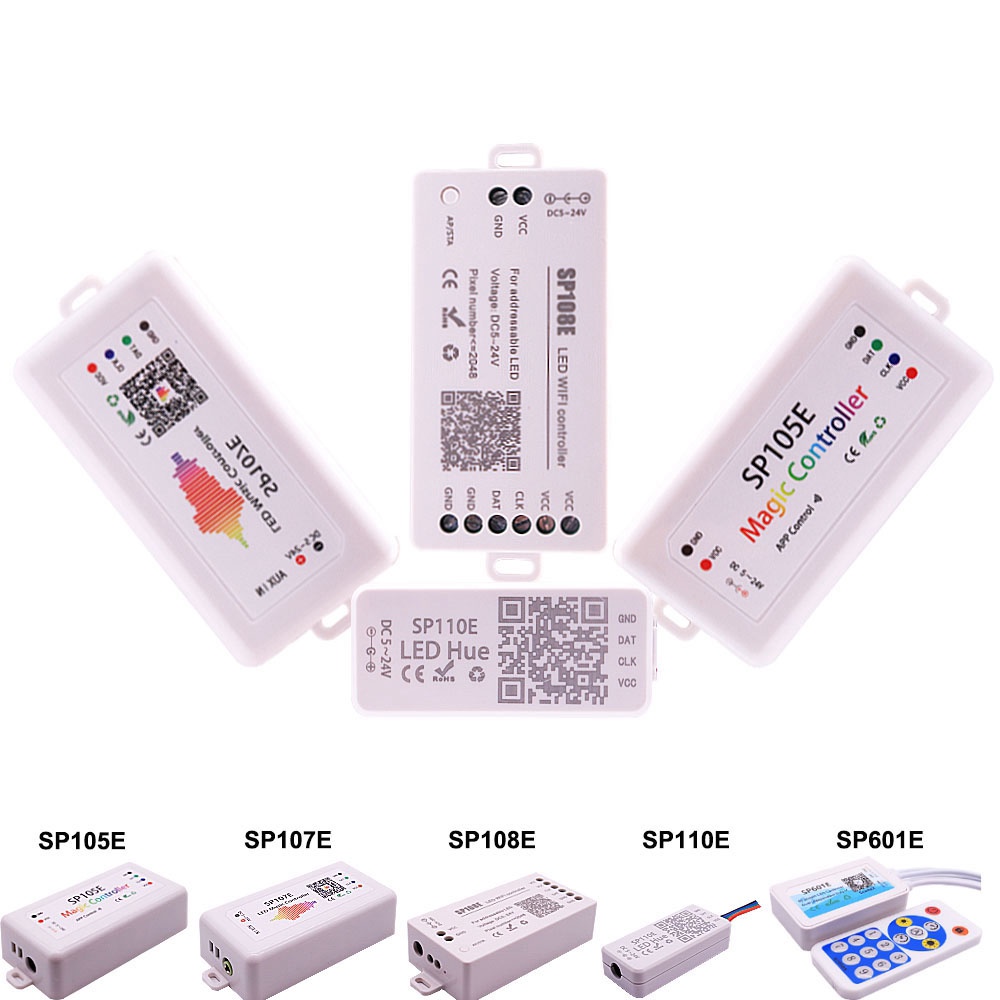 Xnbada WS2812B WS2811 SK6812 Led Strip Controller บลูทูธ SP105E SP107E SP110E WIFI SP108E SP501E เพล