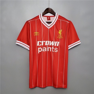 เสื้อกีฬาแขนสั้น ลายทีมชาติฟุตบอล Liverpool 81-84 ชุดเหย้า สไตล์เรโทร