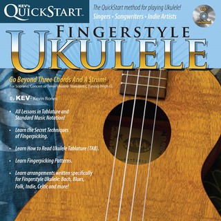 Kevs QuickStart for Fingerstyle Ukulele (CD Included)