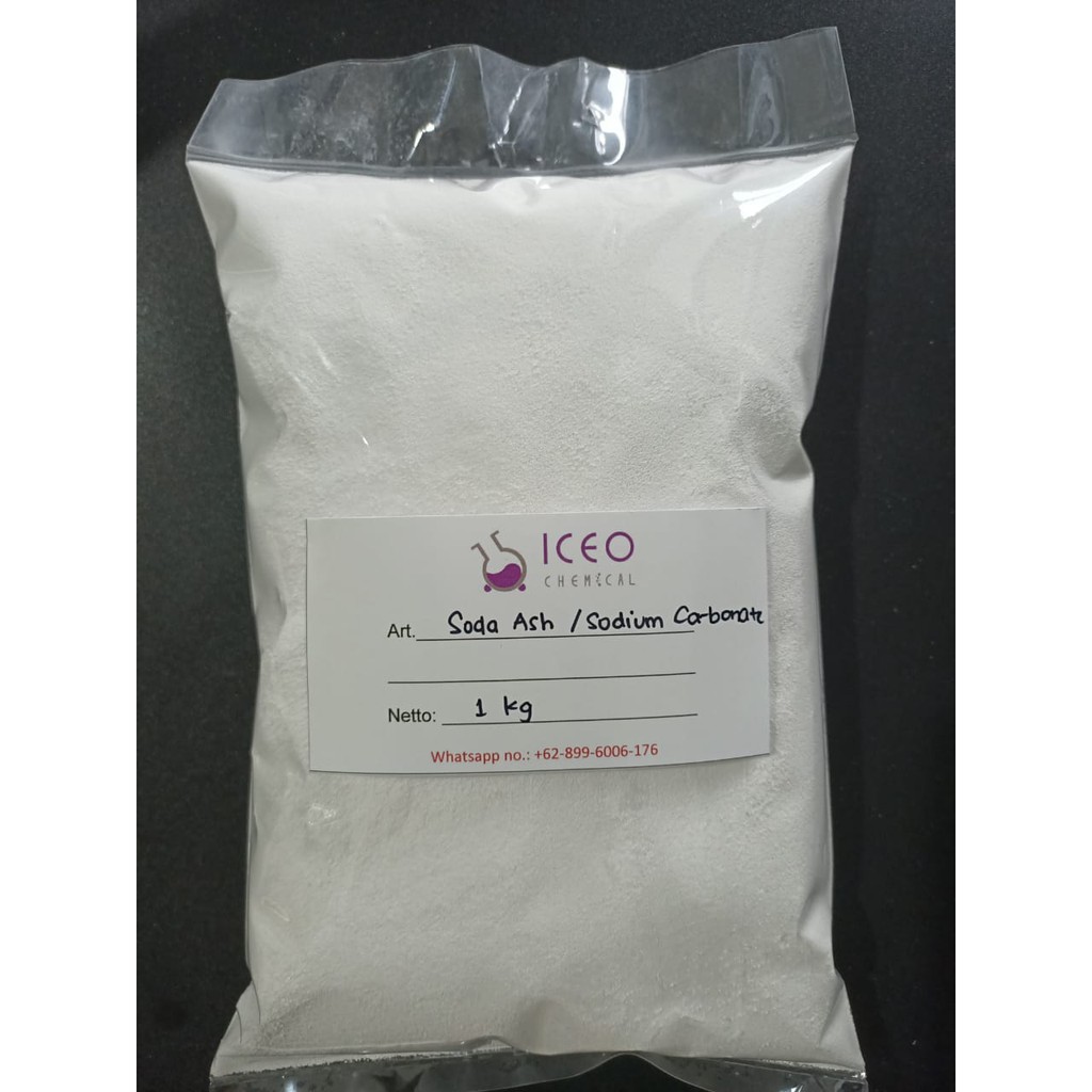 โซดาแอช/ โซเดียมคาร์บอเนต/ Na2CO3 ex USA 1 Kg