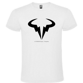 *ส่งจากไทย* เสื้อยืด ผ้าฝ้าย 100% พิมพ์ลายโลโก้ Roly Rafa Nadal Bull แฟชั่นฤดูร้อน สีขาว สําหรับผู้ชาย