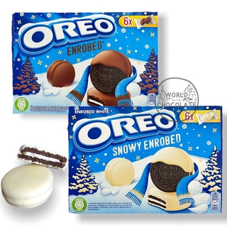 Oreo Enrobed โอริโอ้เคลือบช็อคโกแลตเเละไวท์ช็อกโกเเลต EXP.2/2024