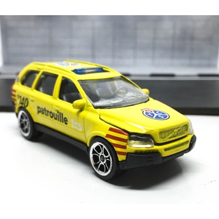 Majorette Volvo XC90 - Patrouille Switzerland - Yellow Color /Wheels 5HC /scale 1/61 (3 inches) no Package