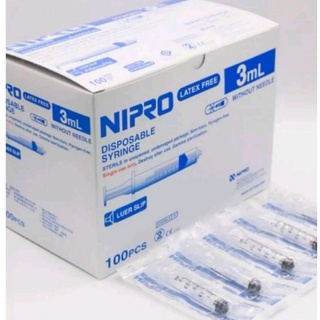 ไซริ้งพลาสติก Nipro ขนาด 3 cc(แยกขาย 10 ชิ้น)