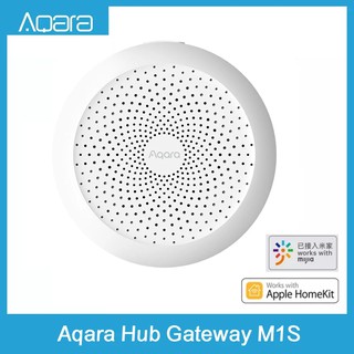 Xiaomi Mijia Aqara M1S ฮับเกตเวย์ พร้อมไฟกลางคืน RGB Led Zigbee 3.0 Siri Voice APP รีโมตคอนโทรล สําหรับบ้าน ทํางาน Mijia APP HomeKit