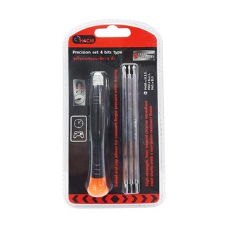 ชุดไขควงซ่อมนาฬิกา 4 หัว ด้ามพลาสติก HACHI PLASTIC GRIP HACHI PRECISION SET 4 BITS TYPE SCREWDRIVERS