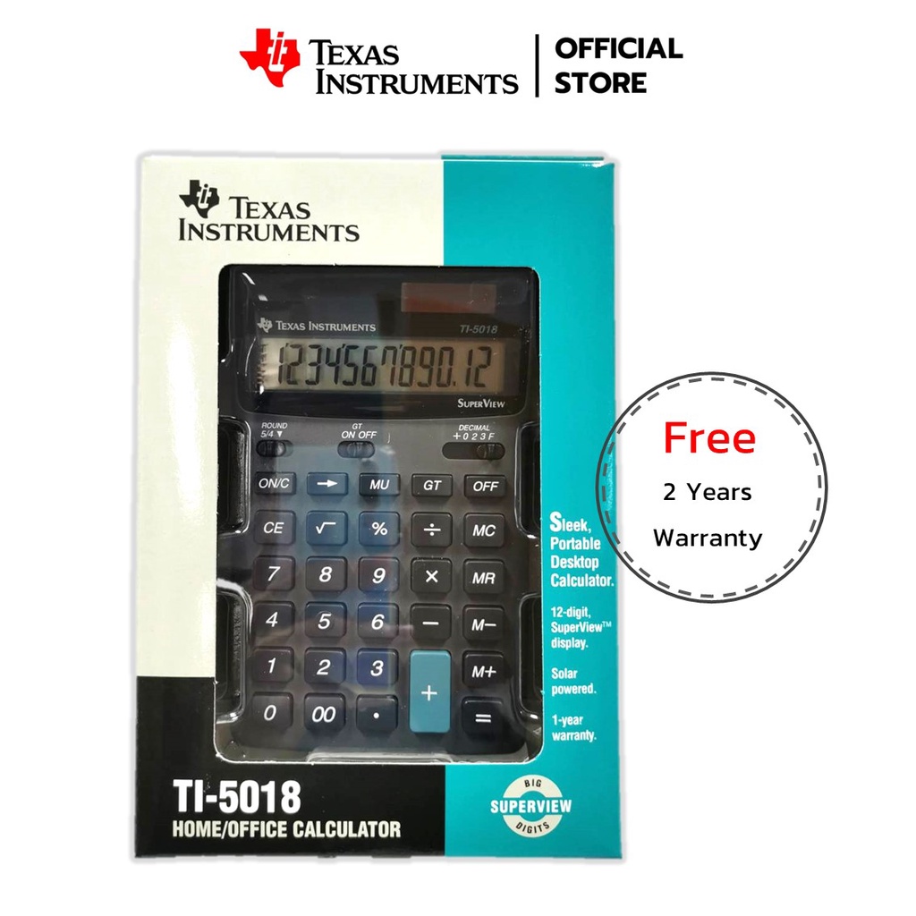 Texas Instruments TI 5018 Calculatrice euro 4 opérations 