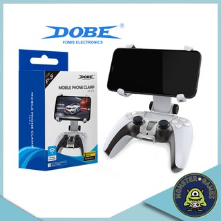 Dobe Mobile Phone Clamp for PS5 Controller (หมุนได้)(คลิปยึดมือถือกับจอย)(ที่จับมือถือสำหรับเล่นเกมส์)(Dobe Mobile Clip)