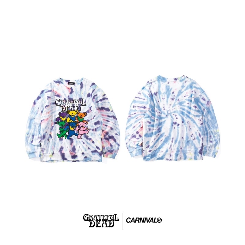 [พร้อมส่ง-ต่ำกว่าป้าย] สเวตเตอร์ CARNIVAL x Grateful Dead “ Miracle Me” Collection - Bears Tie dye