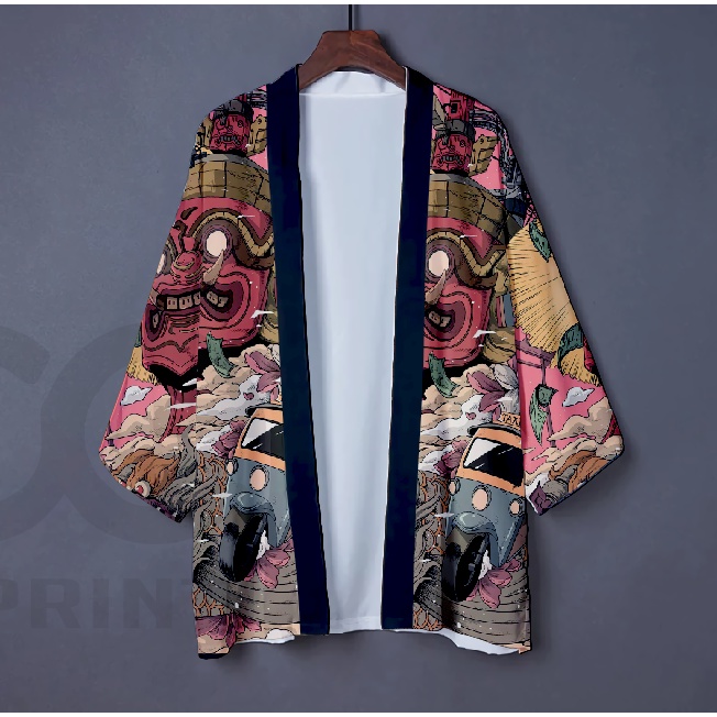 เสื้อยืด เสื้อคาร์ดิแกน เสื้อกิโมโน HAORI BLAJER BLAZER JAS HAORI สไตล์ญี่ปุ่น แฟชั่นสําหรับผู้ชาย ผ
