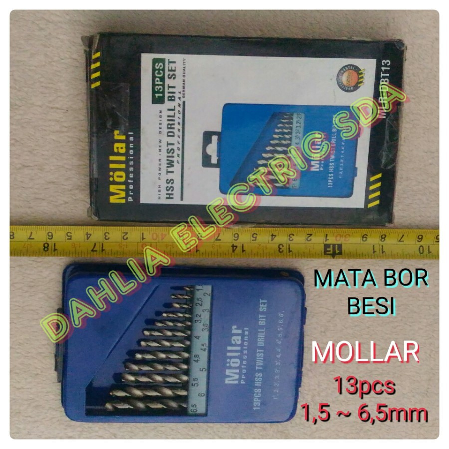 MATA DRILL BIT SET 13 ชิ้น (1.5~6.5 มม.) HSS