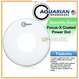 หนังกลอง Focus-X Coated with Power Dot by Aquarian USA