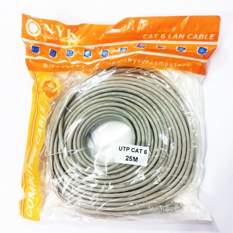 NYK Cat 6 RJ45 UTP สาย LAN (25 เมตร)