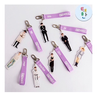 ✅พร้อมส่ง [BTS] BTS WORLD Strap Keyring OFFICIAL MD