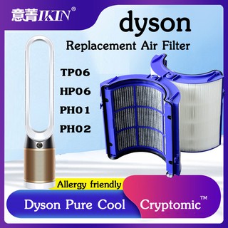 ไส้กรองแอคทีฟคาร์บอน Combi 360° Glass HEPA 13 ยี่ห้อ IKIN สำหรับ DYSON Pure Cool Cryptomic TP06/HP06/PH01/PH02