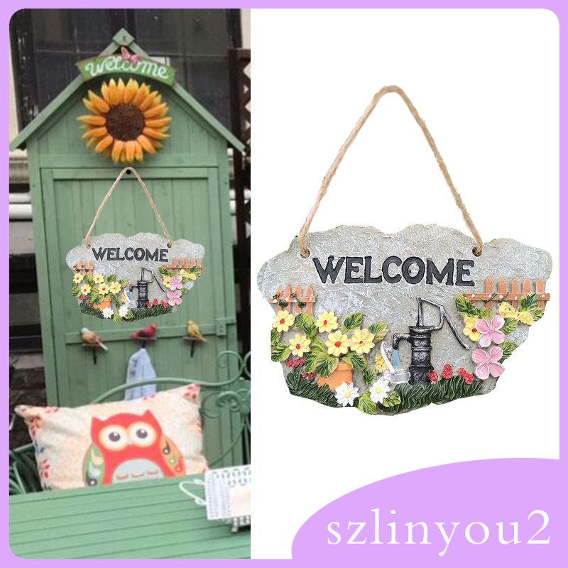 พร้อมส่ง ป้าย Welcome สําหรับตกแต่งประตูหน้า