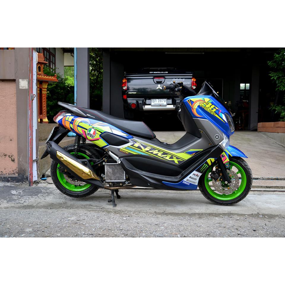 ทบทวนสต กเกอร แต งลาย รถ Yamaha Nmax 155 ลาย 46 Project Full Body Good Price