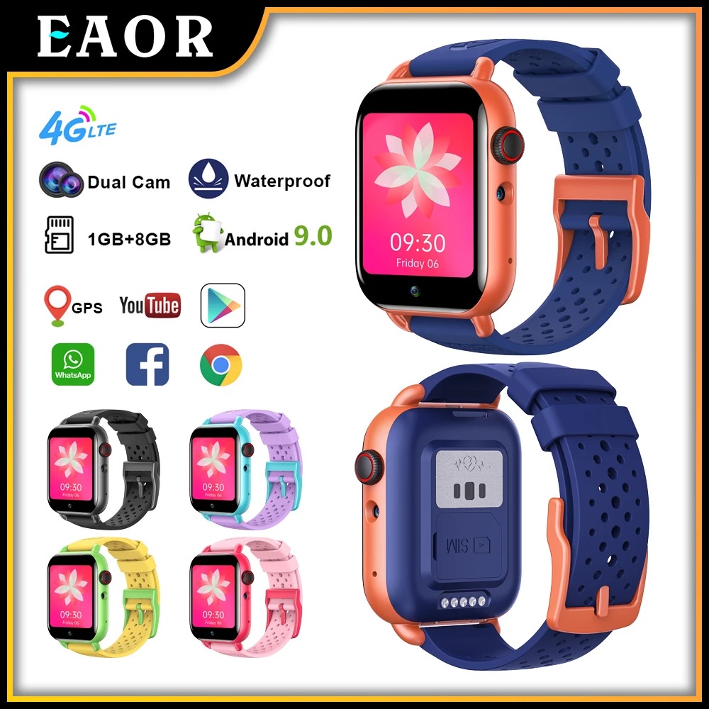 Eaor T3 นาฬิกาข้อมือ Smart Watch 4G GPS WiFi กันน้ํา ติดตามผ่านแอพ ดาวน์โหลดได้ สําหรับเด็กนักเรียน