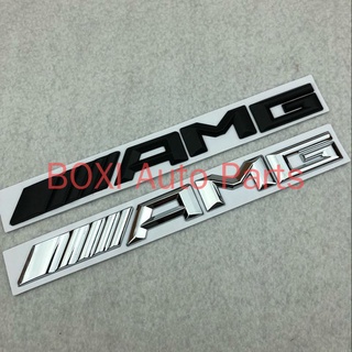 BOXI New Metal Mercedes Benz AMG Logo Car Decoration 18.4cm*1. 8cm